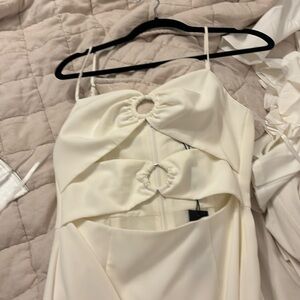 Gianni Bini white cutout dress